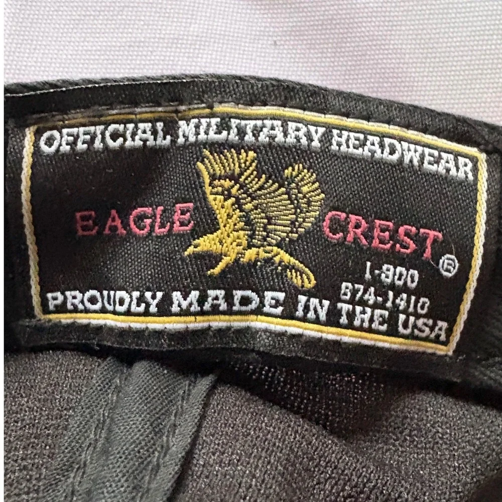 Eagle Crest 11th Airborne Division Hat Mens Black Snapback US Army Military USA